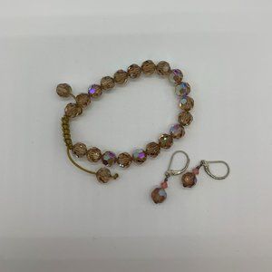 Adrienne Designs bracelet and matching earrings